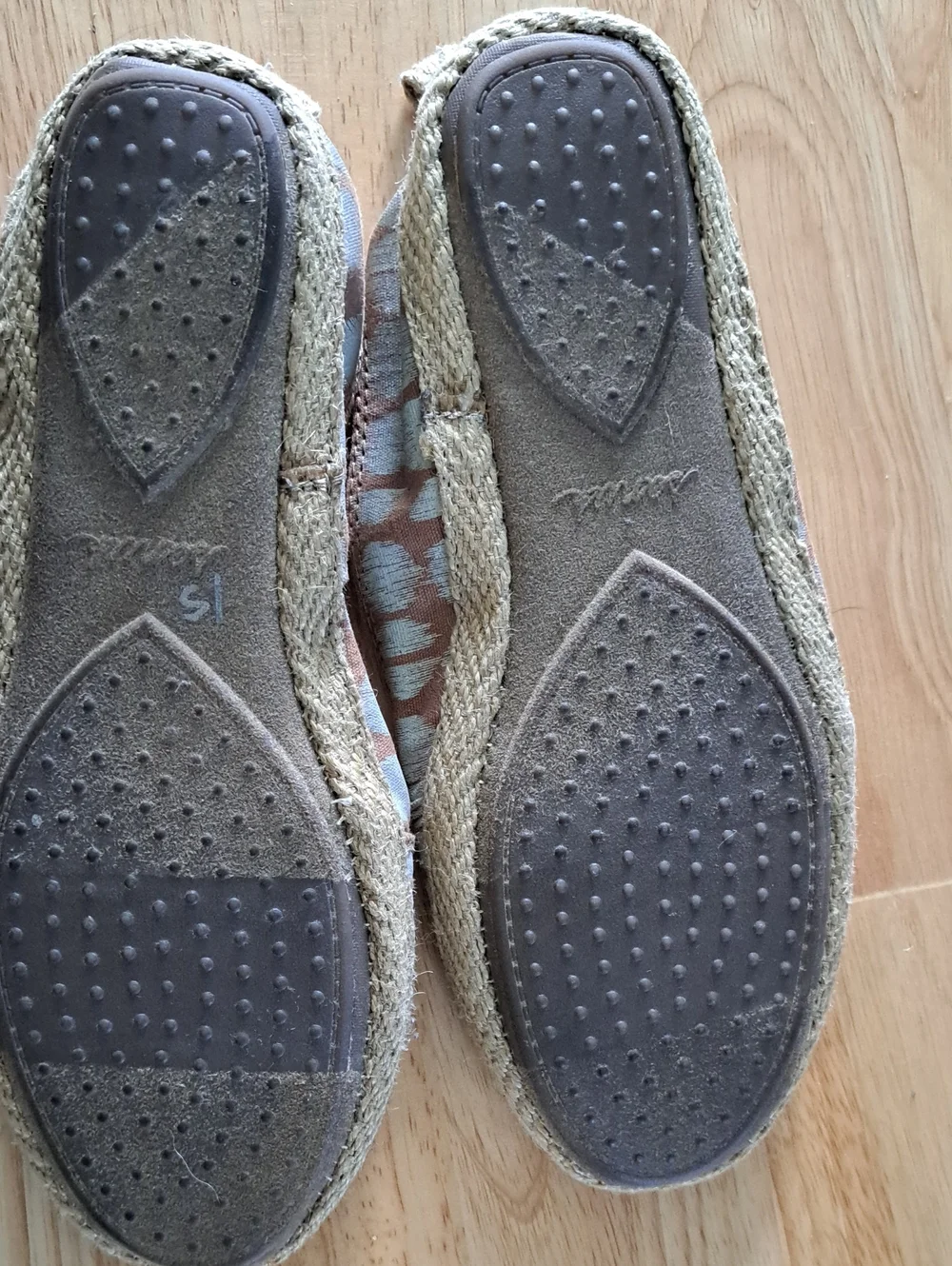 Sanuk Women's Polka Dot Espadrilles in Brown and Gray